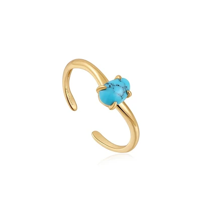 14K GOLD PLATED SILVER RING