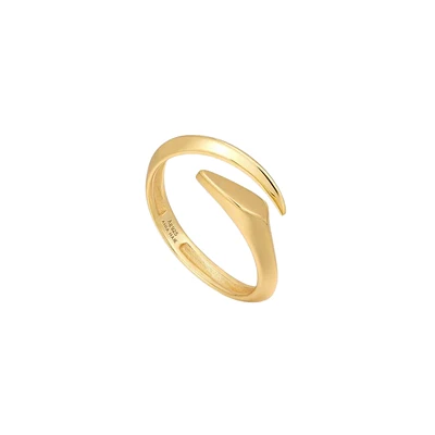 14K GOLD PLATED SILVER RING