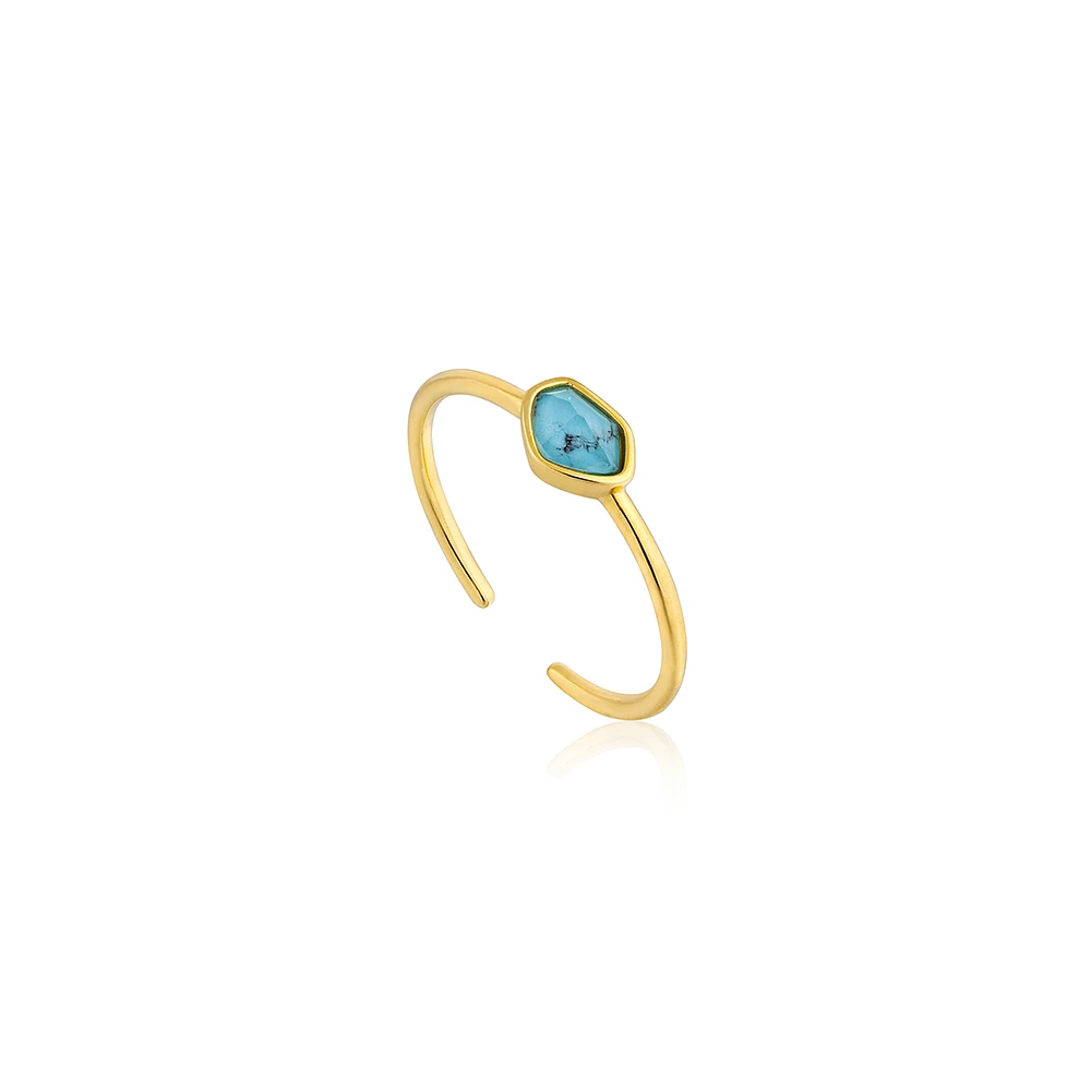 14K GOLD PLATED 925 SILVER RING