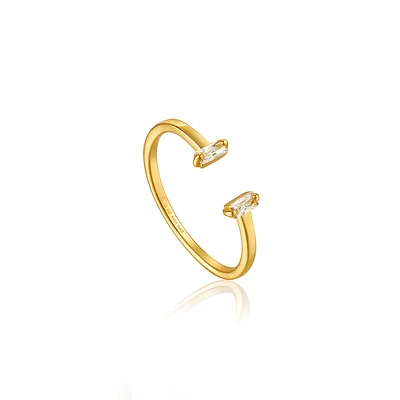 BAGUE EN ARGENT PLAQUÉE OR 14K