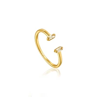 BAGUE EN ARGENT PLAQUÉE OR 14K