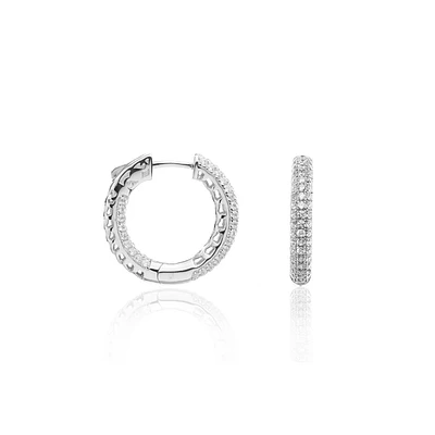 SILVER HOOP EARRINGS -25MM