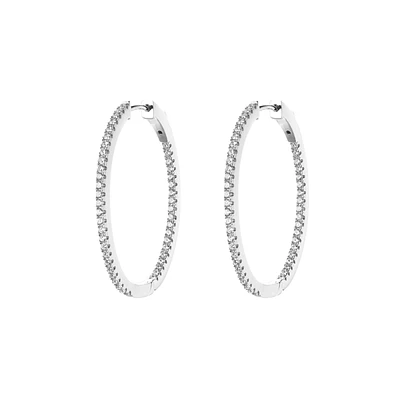 SILVER HOOP EARRINGS