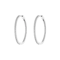 SILVER HOOP EARRINGS