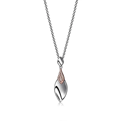 STERLING SILVER PENDANT WITH RUBY