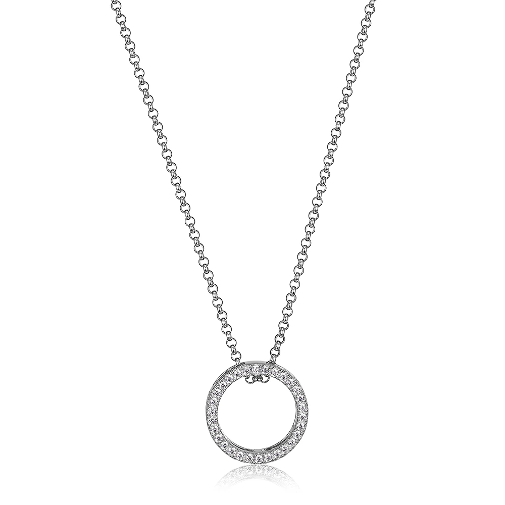 COLLIER CERCLE DE VIE EN ARGENT 925