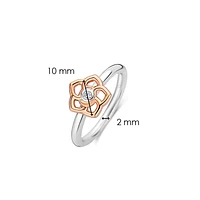 SILVER RING WITH ZIRCON