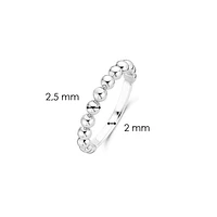 BAGUE ARGENT AVEC BOULES
