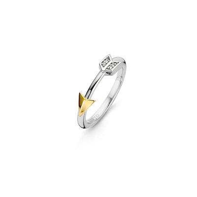 BAGUE FLÈCHE EN ARGENT