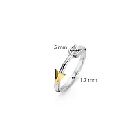 BAGUE FLÈCHE EN ARGENT