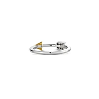 BAGUE FLÈCHE EN ARGENT