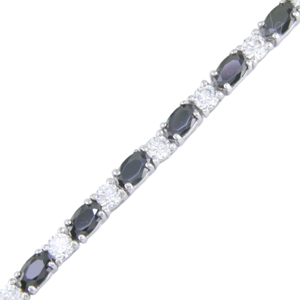 SILVER TENNIS BRACELET - 7.25"