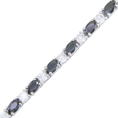 SILVER TENNIS BRACELET - 7.25"