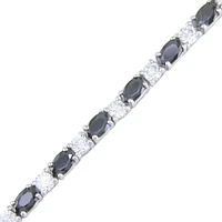 SILVER TENNIS BRACELET - 7.25"