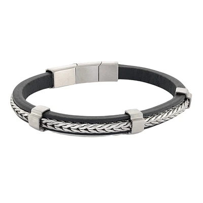 BRACELET EN ACIER POUR HOMME 8"