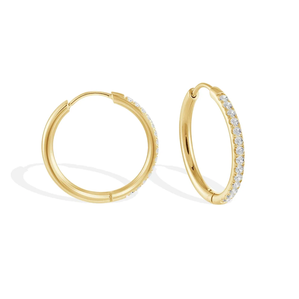 STAINLESS STEEL EARRINGS 22MM