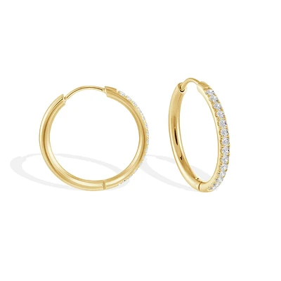 STAINLESS STEEL EARRINGS 22MM