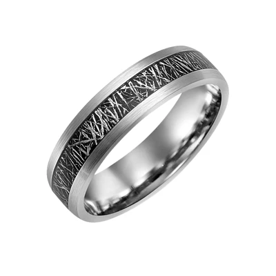 METEORITE TUNGSTEN BAND 6MM