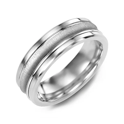 TUNGSTEN AND 10K GOLD RING MEN 7MM