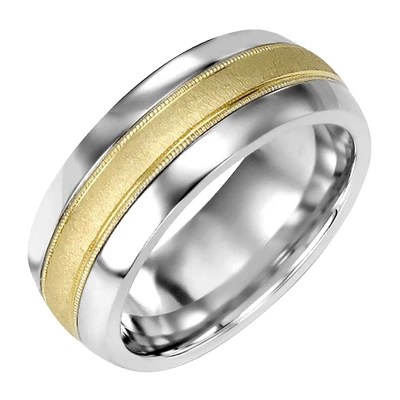 COBALT  10K YELLOW GOLD RING 6.5MM