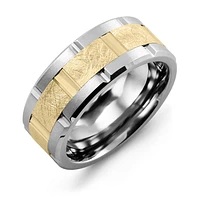 COBALT  10K GOLD RING FOR MEN 9MM