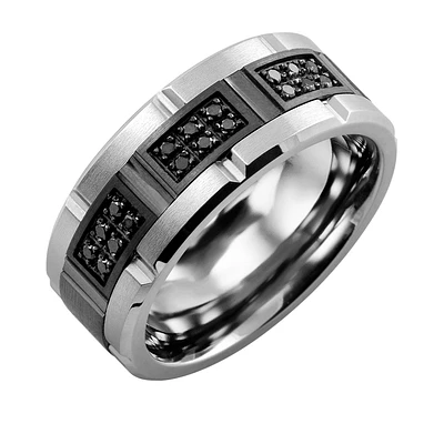 COBALT 10K GOLD RING FOR MEN 9MM