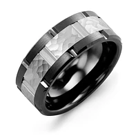 CERAMIC 10K GOLD RING FOR MEN 9MM