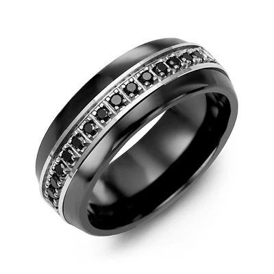 CERAMIC 10K GOLD RING FOR MEN 8.50M