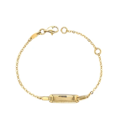 BRACELET OR JAUNE 10K - 6''