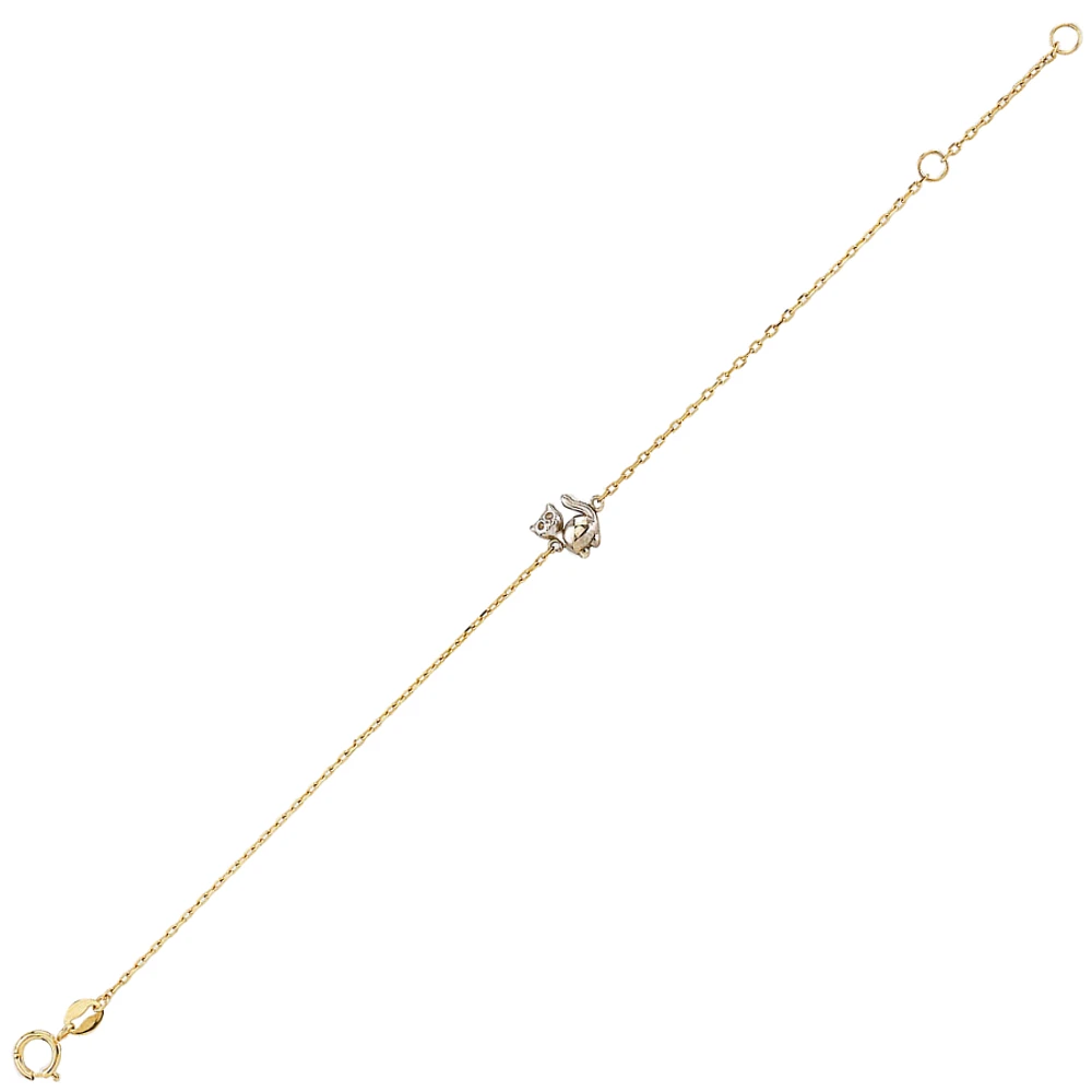 BRACELET EN OR 2 TONS 10K - 6.25
