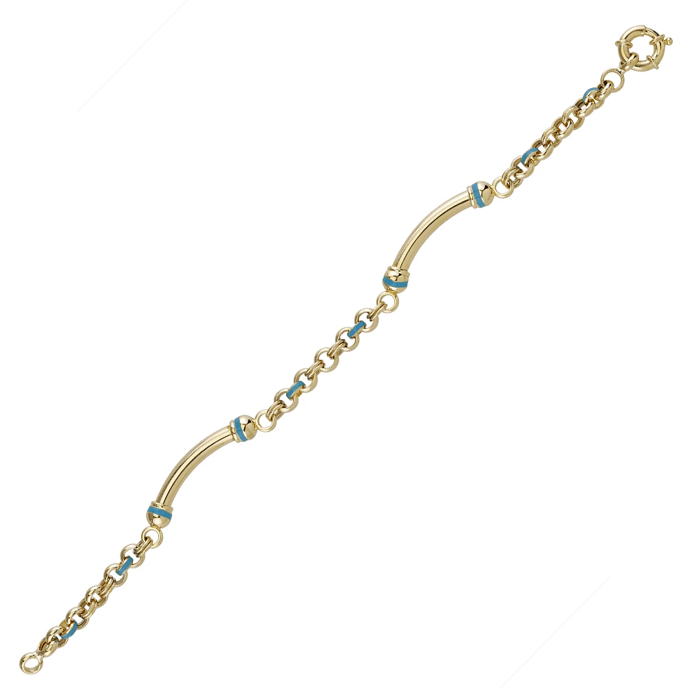 10K YELLOW GOLD BRACELET - 7.5''