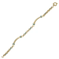 10K YELLOW GOLD BRACELET - 7.5''