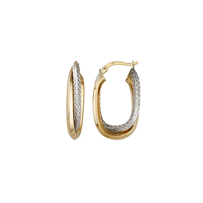 10K GOLD EARRINGS - 18MM