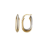 10K GOLD EARRINGS - 18MM