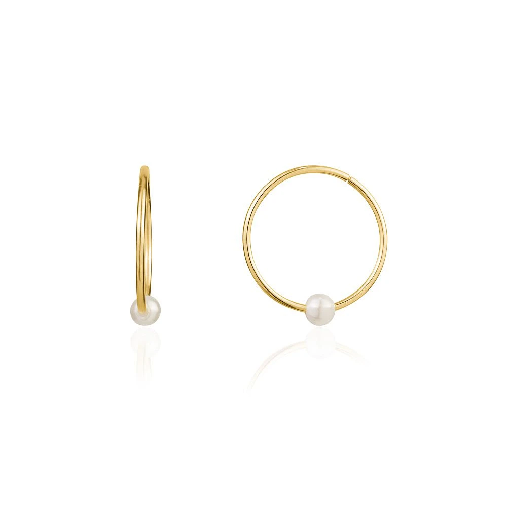 18MM SLEEPERS EARRINGS IN 10K GOLD