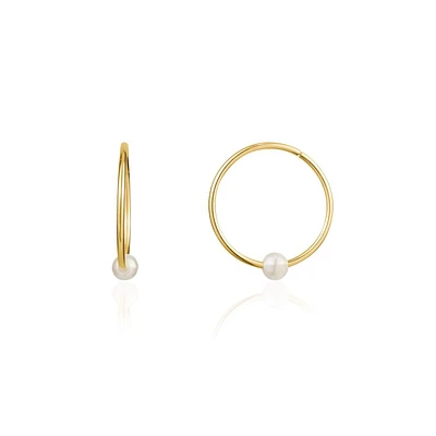 18MM SLEEPERS EARRINGS IN 10K GOLD