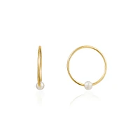 18MM SLEEPERS EARRINGS IN 10K GOLD