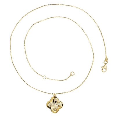 PENDENTIF OR JAUNE 10K - 18''