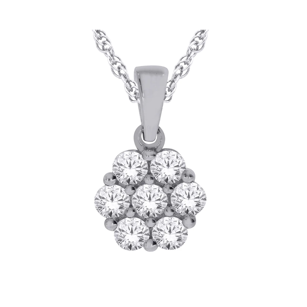 10K WHITE GOLD PENDANT