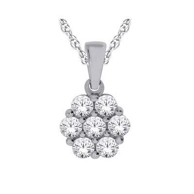 10K WHITE GOLD PENDANT