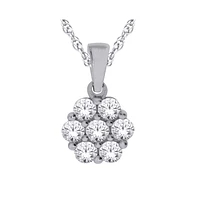 10K WHITE GOLD PENDANT