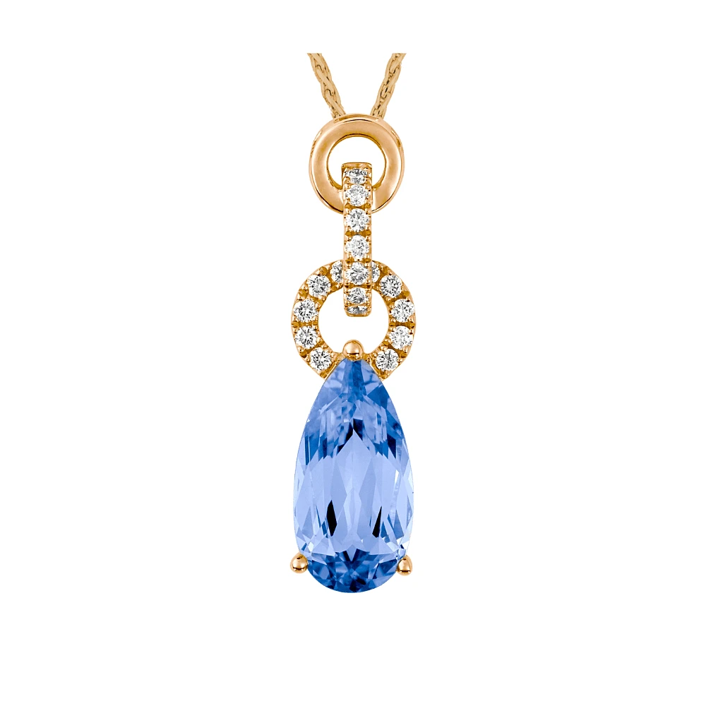14K PINK GOLD PENDANT