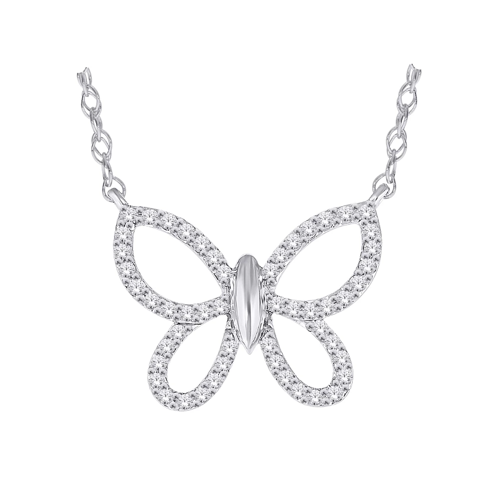 10K WHITE GOLD NECKLACE