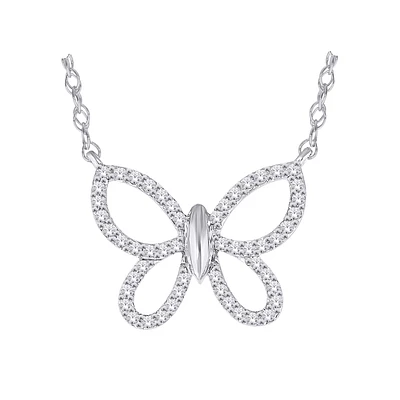 10K WHITE GOLD NECKLACE