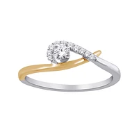 10K 2-TONE GOLD RING