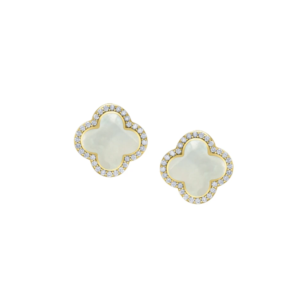 BOUCLES D'OREILLES OR JAUNE 10K