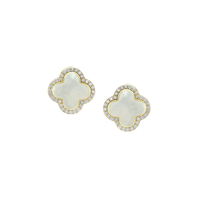 BOUCLES D'OREILLES OR JAUNE 10K