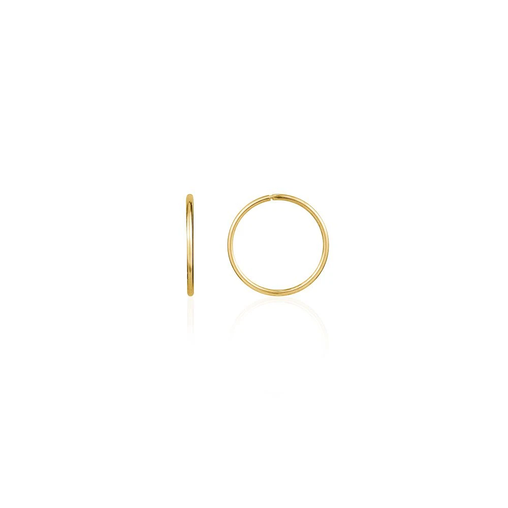 12MM SLEEPERS EARRINGS IN 10K GOLD