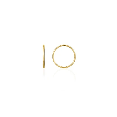 12MM SLEEPERS EARRINGS IN 10K GOLD