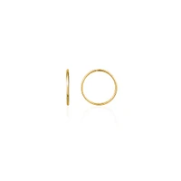 12MM SLEEPERS EARRINGS IN 10K GOLD
